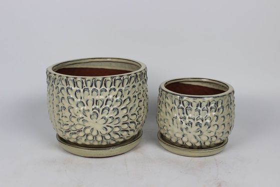 Kryte doniczki ceramiczne do roślin domowych 6 cali i 8 cali