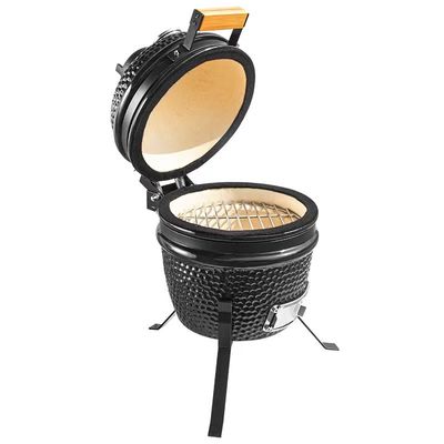 Czarny kolor 32 cm 13-calowy grill Kamado o wysokiej odporności na ogień