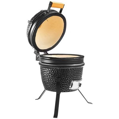 Czarny kolor 32 cm 13-calowy grill Kamado o wysokiej odporności na ogień