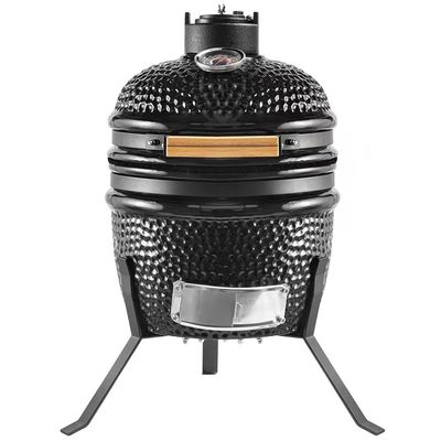 Czarny kolor 32 cm 13-calowy grill Kamado o wysokiej odporności na ogień
