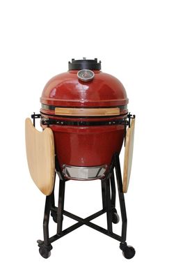 Tropikalny czerwony kolor 18-calowy grill Kamado 48 cm ceramiczny węgiel drzewny