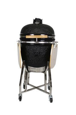 Zewnętrzny 22-calowy grill Kamado Stal nierdzewna Węgiel Czarny Kolor 57 cm