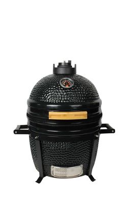 Zewnętrzny grill węglowy 16 cali Kamado Ceramiczny kolor czarny 40 cm
