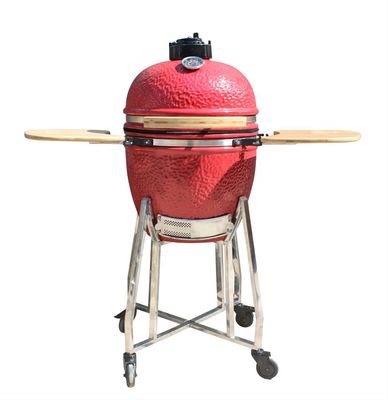 Ceramiczny grill Kamado 44 cm 17 cali Naczynia kuchenne w kolorze królewskiej czerwieni
