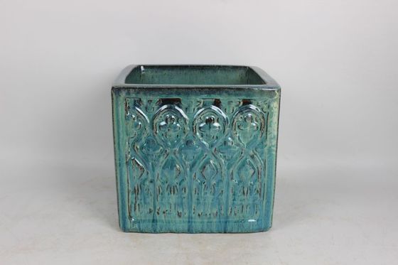 Kwadratowy ceramiczny garnek zewnętrzny 8,5 '' 11,5 '' 15''