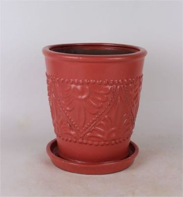 Spodek Przeszklone ceramiczne doniczki wewnętrzne 6 cali i 8 cali