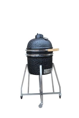 Kolor czarny 39 cm 15-calowy grill Kamado ze stali nierdzewnej