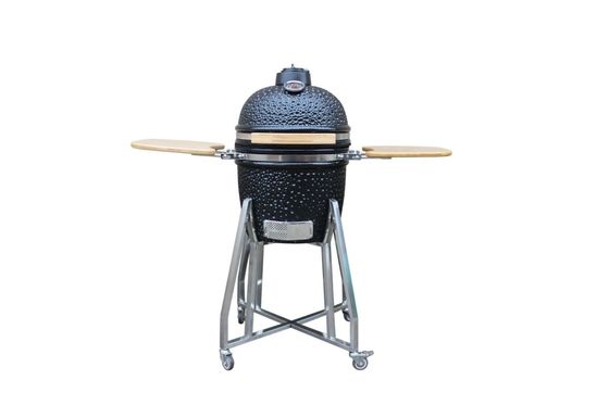 Błyszczący czarny kolor 39 cm 15-calowy grill Kamado Węgiel drzewny