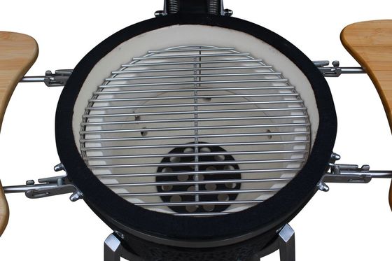 Błyszczący czarny kolor 39 cm 15-calowy grill Kamado Węgiel drzewny
