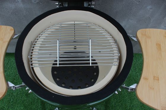 Ceramiczny grill węglowy 18 cali Kamado w kolorze zielonym 48 cm