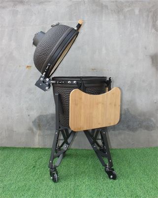20-calowy ceramiczny grill na zewnątrz w kolorze matowej czerni 51 cm