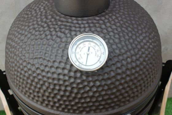 20-calowy ceramiczny grill Kamado na zewnątrz w kolorze matowej czerni 51 cm