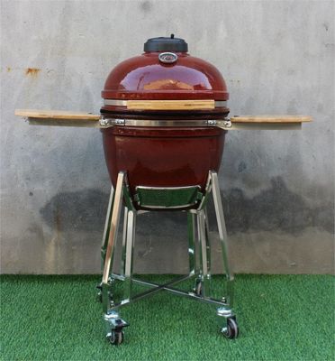 18-calowy ceramiczny grill do grilla Tropikalny kolor czerwony 48 cm