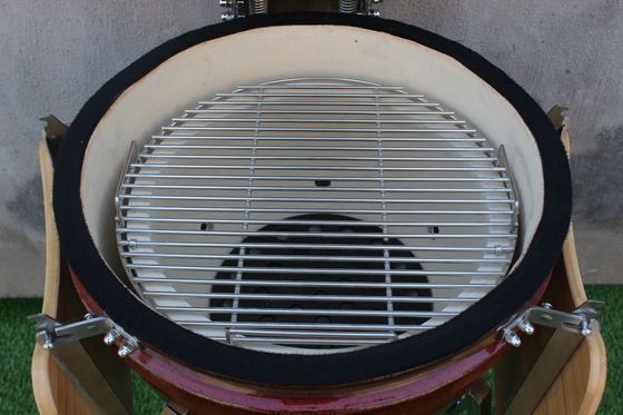 18-calowy ceramiczny grill do grilla Tropikalny kolor czerwony 48 cm