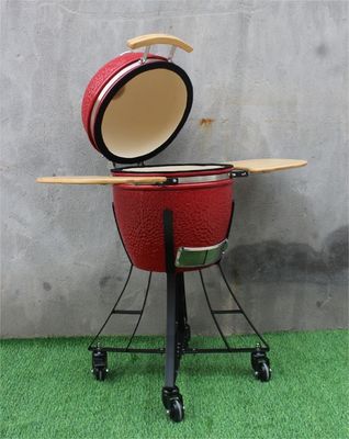 17-calowy ceramiczny grill grillowy w kolorze królewskiej czerwieni 44 cm