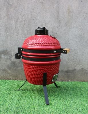 Naczynia kuchenne 13-calowy ceramiczny grill na zewnątrz w kolorze czerwonym