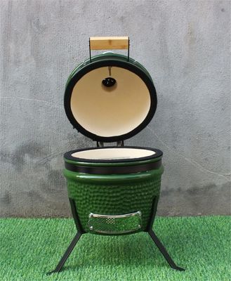 Zielony kolor Zewnętrzna 13-calowa ceramiczna kuchenka na węgiel drzewny 33 cm