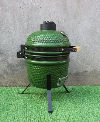 Zielony kolor Zewnętrzna 13-calowa ceramiczna kuchenka na węgiel drzewny 33 cm