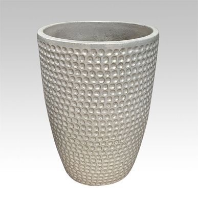 Wypalana ceramiczna doniczka na zewnątrz Perła do zewnętrznego okrągłego zestawu 4 ręcznie malowanych