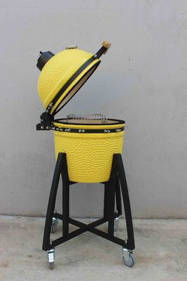 Ceramiczne 16 cali Kamado Grill Węgiel Lemon Kolor 40cm Z Koszykiem I Bez Stolików