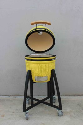 Ceramiczne 16 cali Kamado Grill Węgiel Lemon Kolor 40cm Z Koszykiem I Bez Stolików